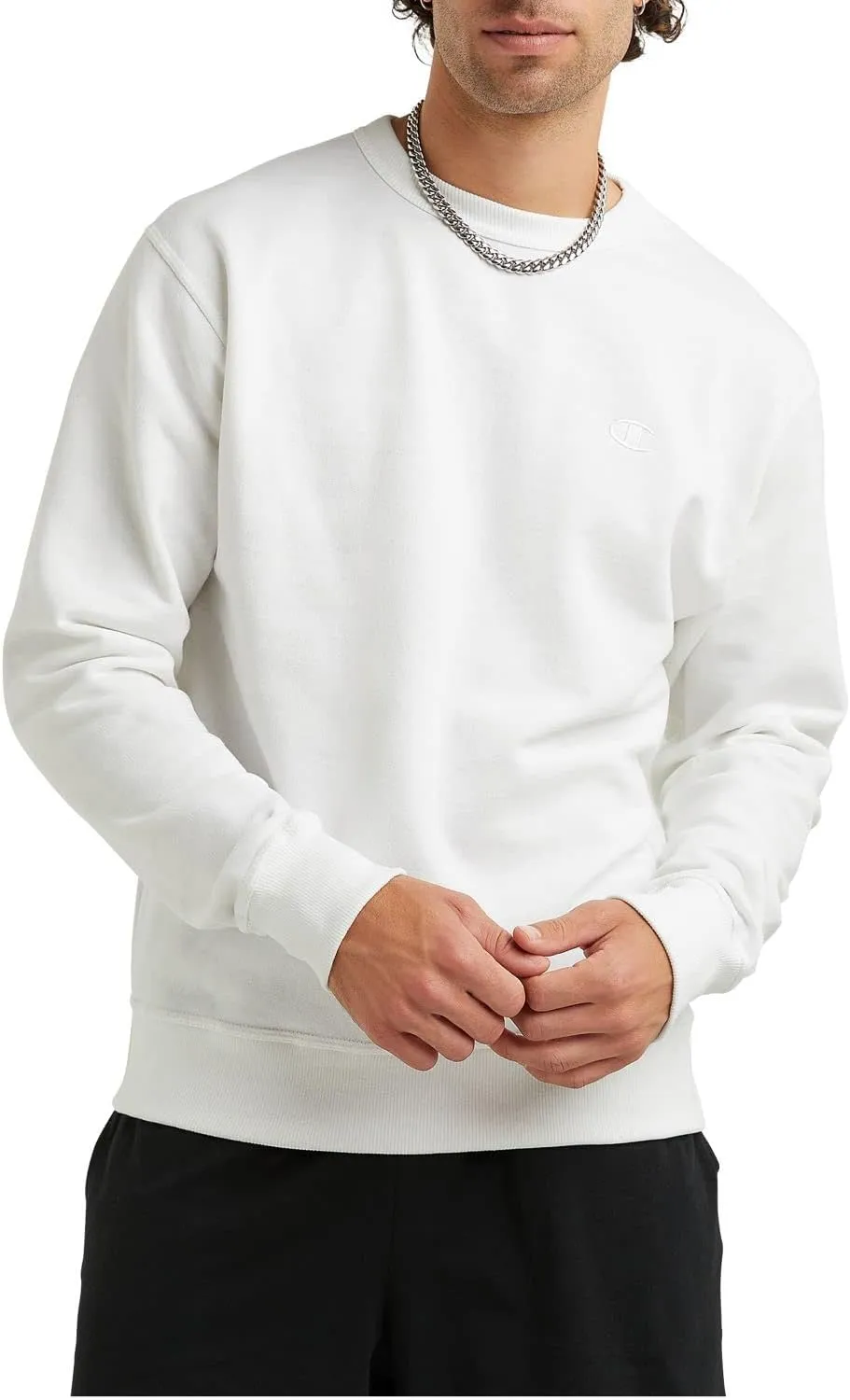 Champion Men's Crewneck, Powerblend Fleece Sweatshirt, Crewneck Sweatshirts (Reg. Or Big & Tall)