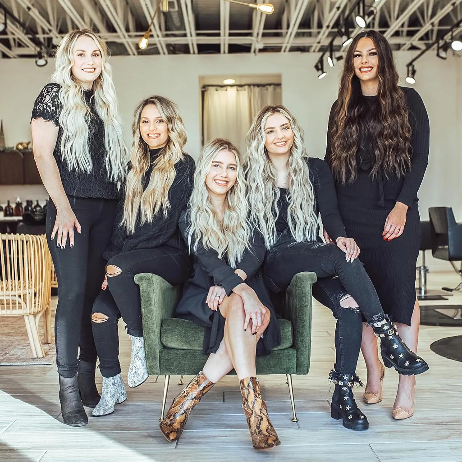 Clip in Hair Extensions Real Human Hair - 120g 22 Inch 7pcs, Bleach Blonde Color - Premium Soft Remy Human Hair Clip in Extensions Straight for Women (#613 22 Inch)