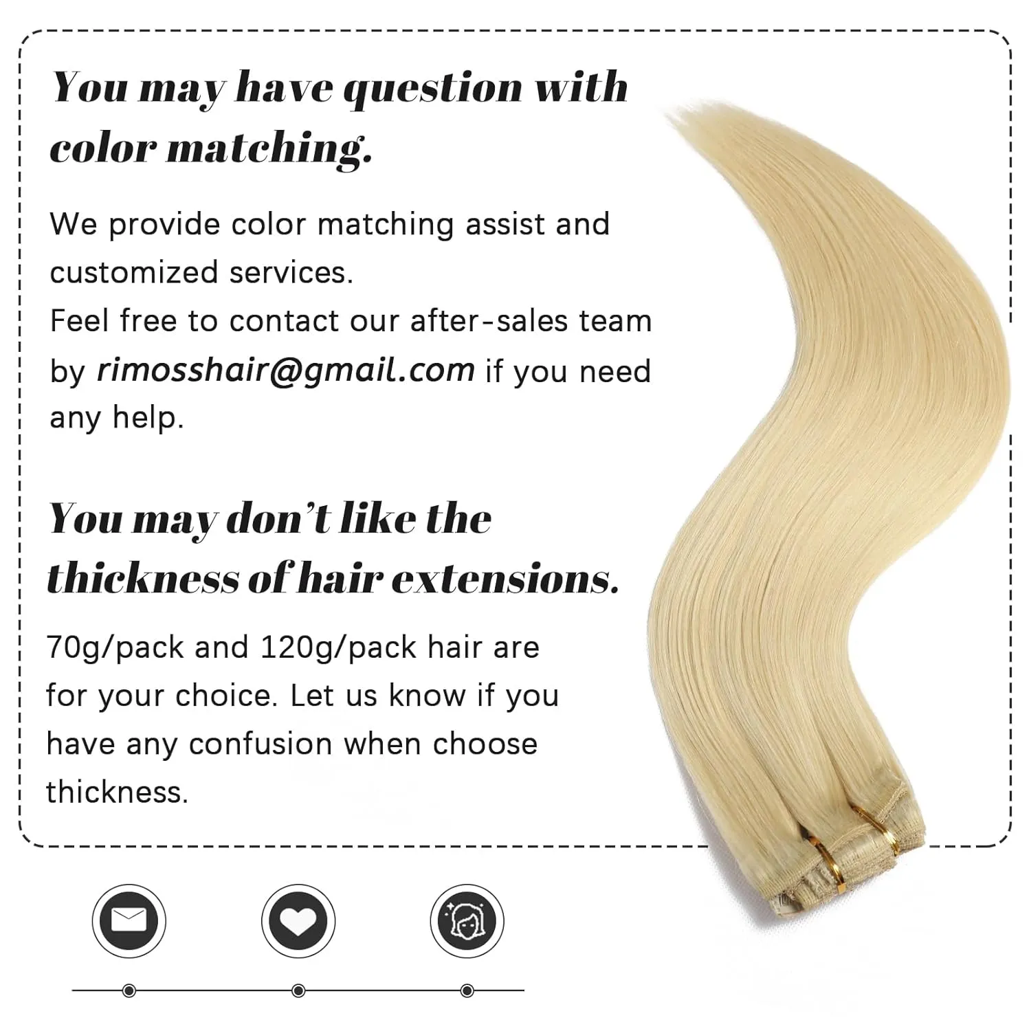 Clip in Hair Extensions Real Human Hair - 120g 22 Inch 7pcs, Bleach Blonde Color - Premium Soft Remy Human Hair Clip in Extensions Straight for Women (#613 22 Inch)