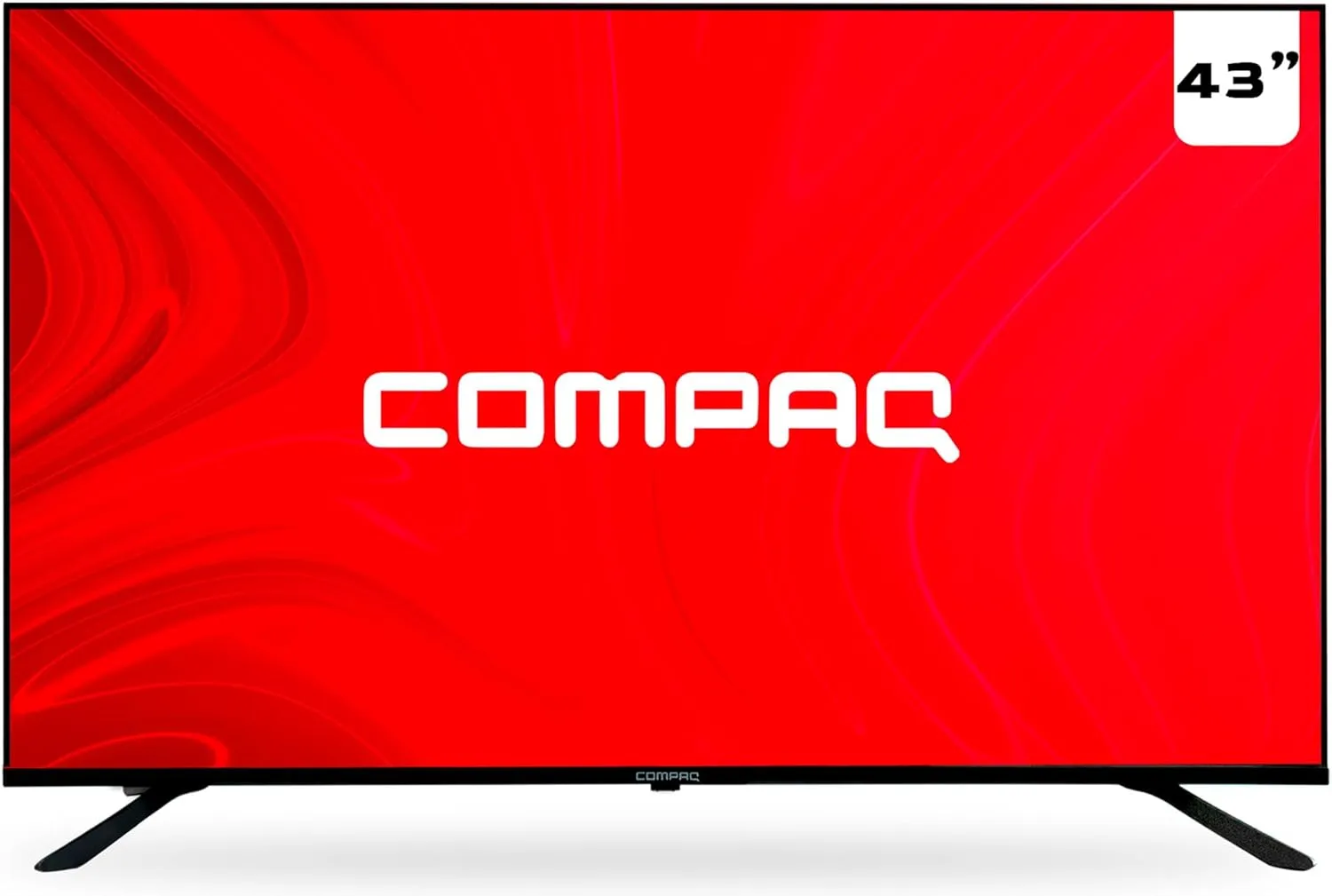 Compaq 43 inch Smart TV - Frameless HD Google TV with Bluetooth, Wi-Fi, Dolby Audio - Built-in Voice Control, 1080p