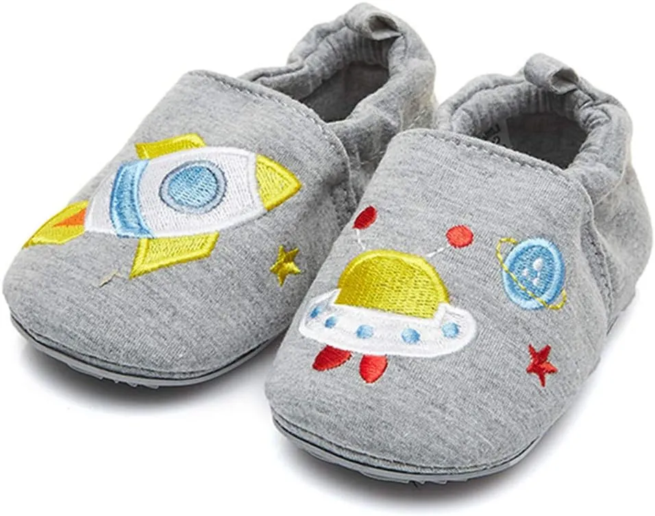 COSANKIM Infant Baby Boys Girls Slipper Soft Sole Non Skid Sneaker Moccasins Toddler First Walker Cirb House Shoes