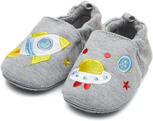 COSANKIM Infant Baby Boys Girls Slipper Soft Sole Non Skid Sneaker Moccasins Toddler First Walker Cirb House Shoes