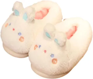 Cozy Novelty Cute Animal Home Slippers for Women Fluffy Memory Foam House Slippers Warm Non-slip Bedroom Shoes Indoor Outdoor