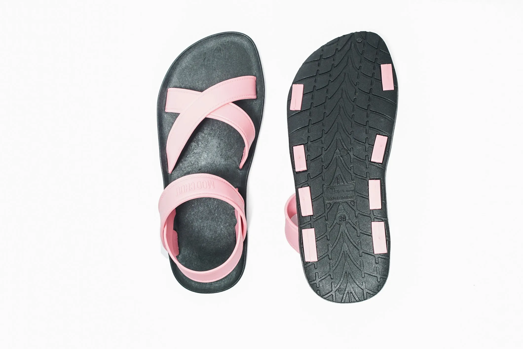 Cross Plus Black Sole Light Pink Strap