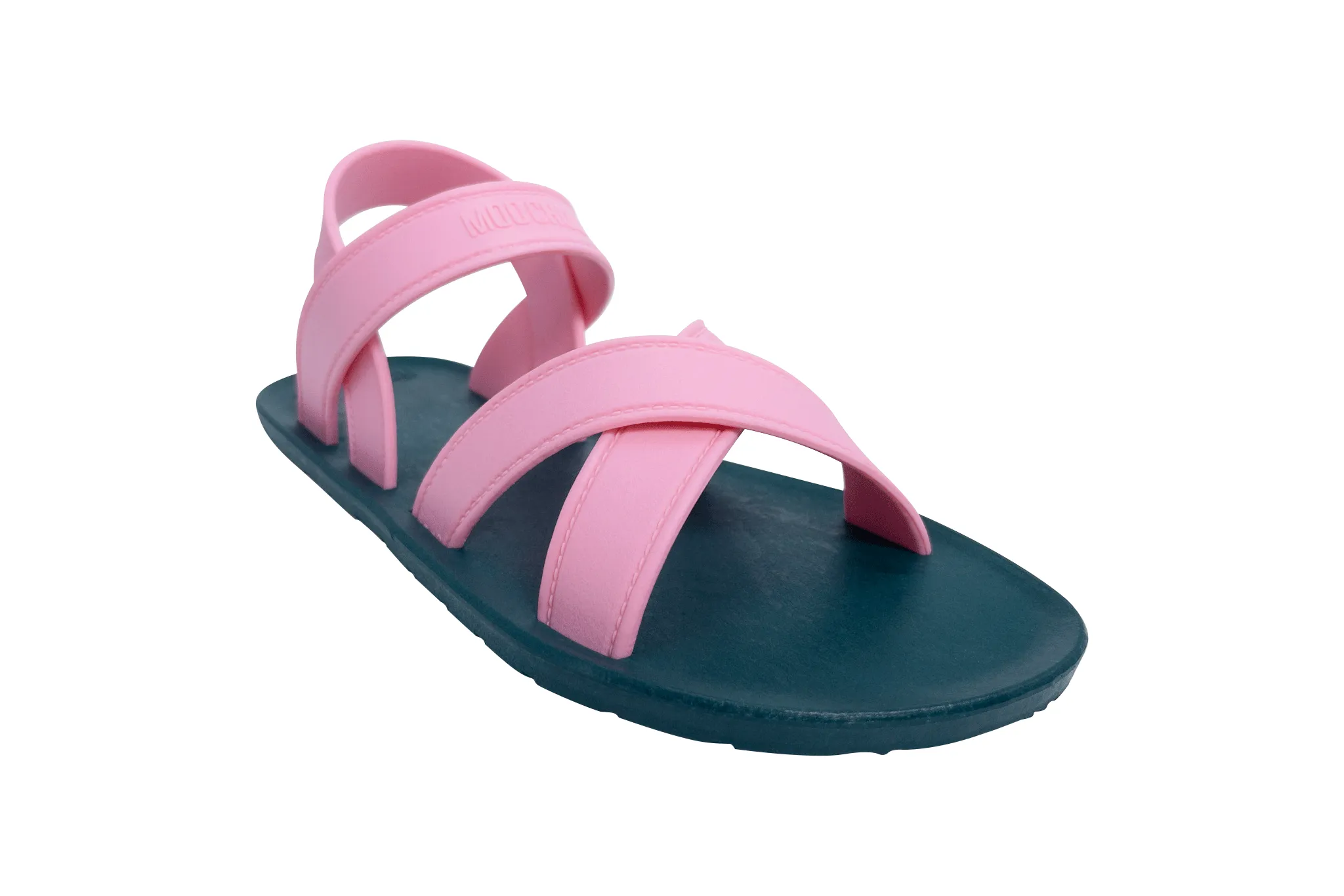 Cross Plus Green Sole Light Pink Strap
