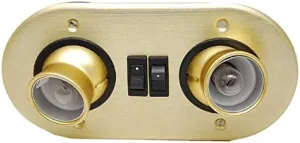 Custom Boat Cabin Light 01-100 | Dual 12v Halogen Flush Mount
