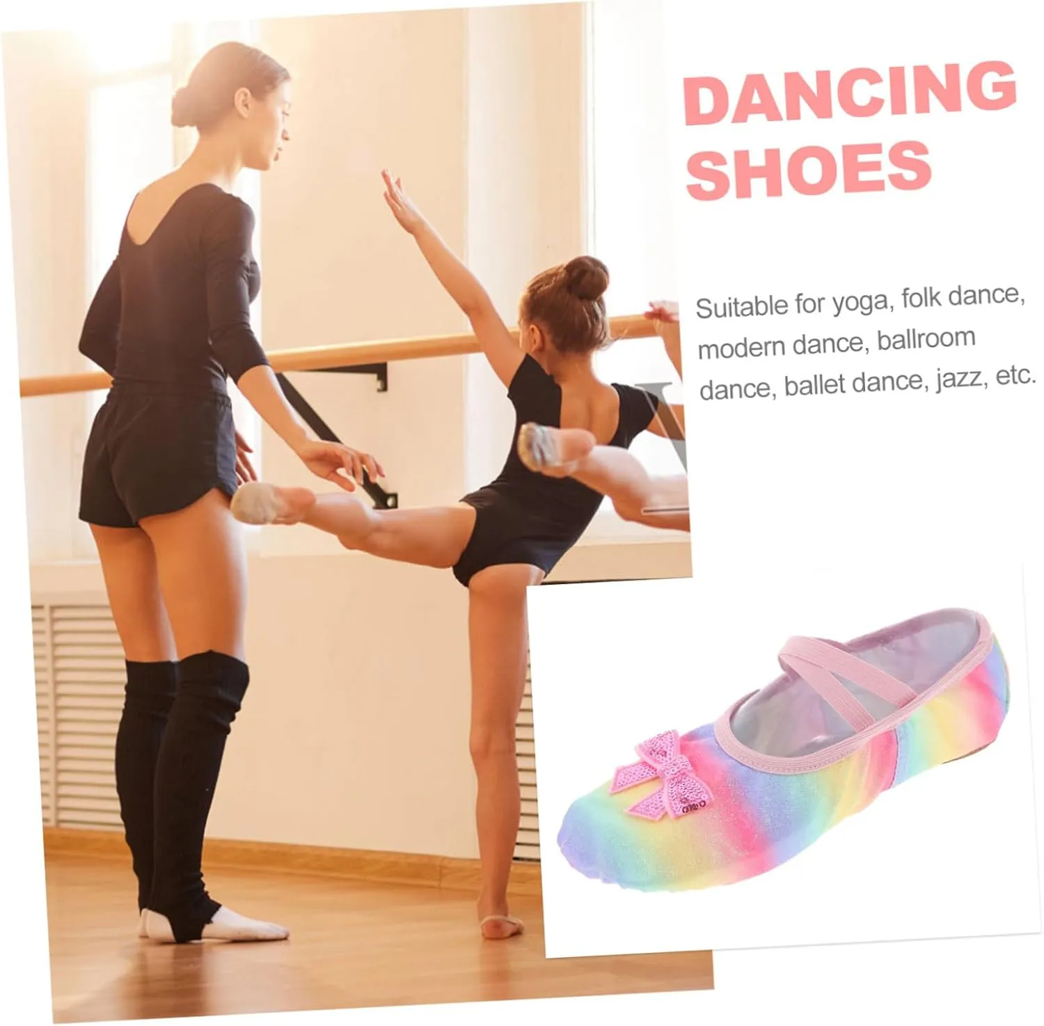 Dance Shoes Ballet Shoes for Dancing Shoes Shoe Tie Practice for Shoes for Girl Ballet Shoes Shoes