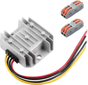 DC 8-40V to 12V Converter 3A 36W Step Down Converter Voltage Reducer IP68 Waterproof Transformer for Golf Cart Truck Boat Vehicle