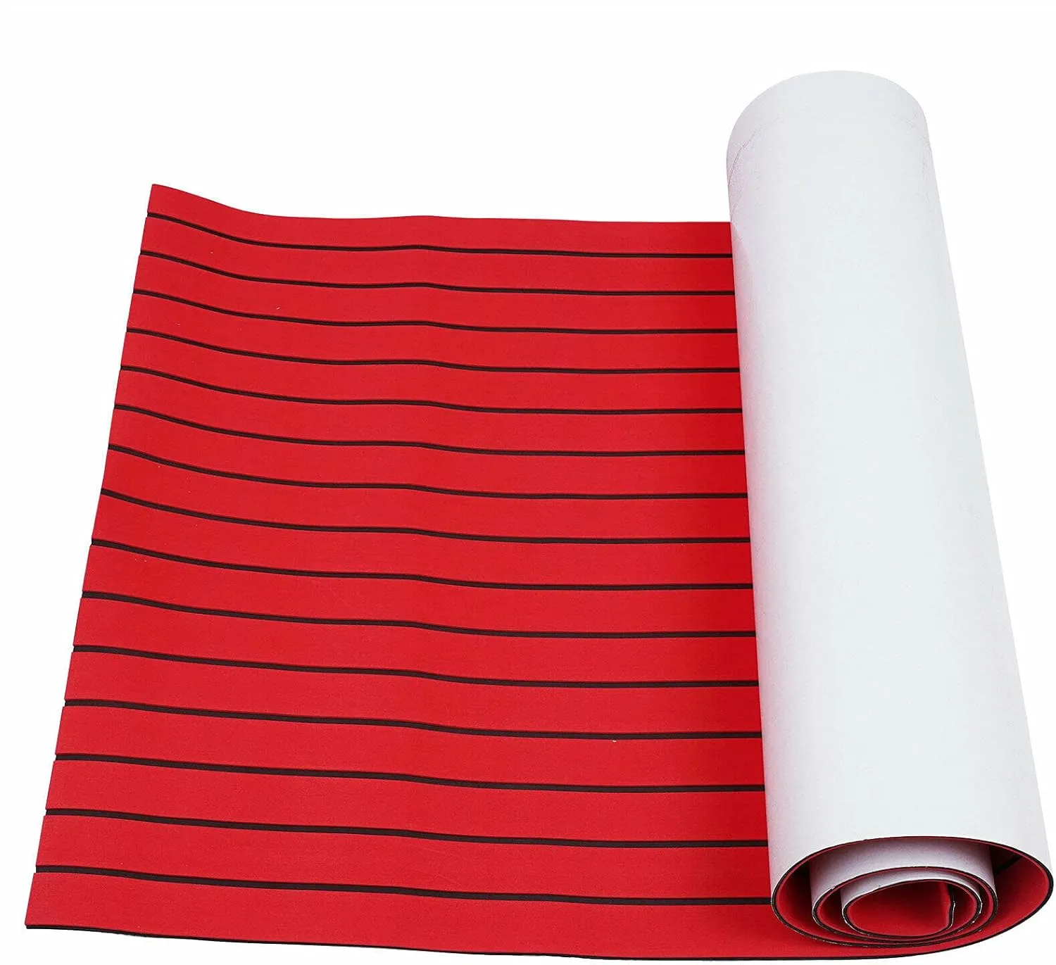Deck Flooring Decking Boat Flooring EVA Foam Faux Teak Seadek Marine Carpet Flooring Boat Carpeting 94.5''X35.4''X0.24'' Sea Deck Boat Flooring Non-Slip Mats for Yacht