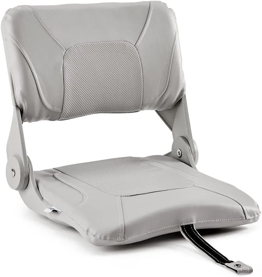 DeckMate Compact Folding Fishing Seat - Gray