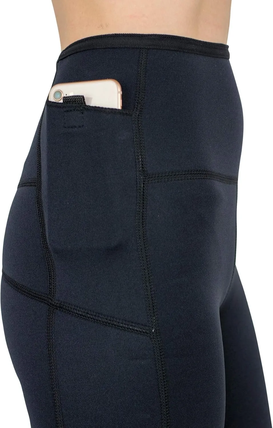 Delfin Spa Women's Heat Maximizing Neoprene Workout Capris