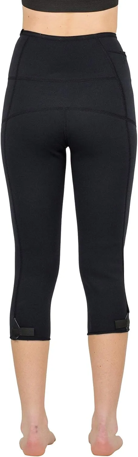 Delfin Spa Women's Heat Maximizing Neoprene Workout Capris