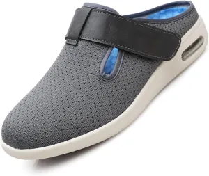 Diabetics Slippers ls,Women Men Adjustable Orthopaedic Walking Shoes,Extra Wide Memory Foam Sneaker for Elderly Swollen Feet Arthritis Edema