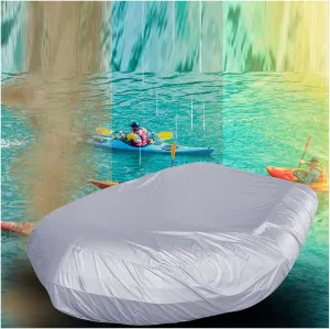Dinghy Boat Cover 7 Sizes Boat Tarp Waterproof Anti-UV Boats Covers for Inflatable Boat and Dinghy,330 * 165 * 46cm
