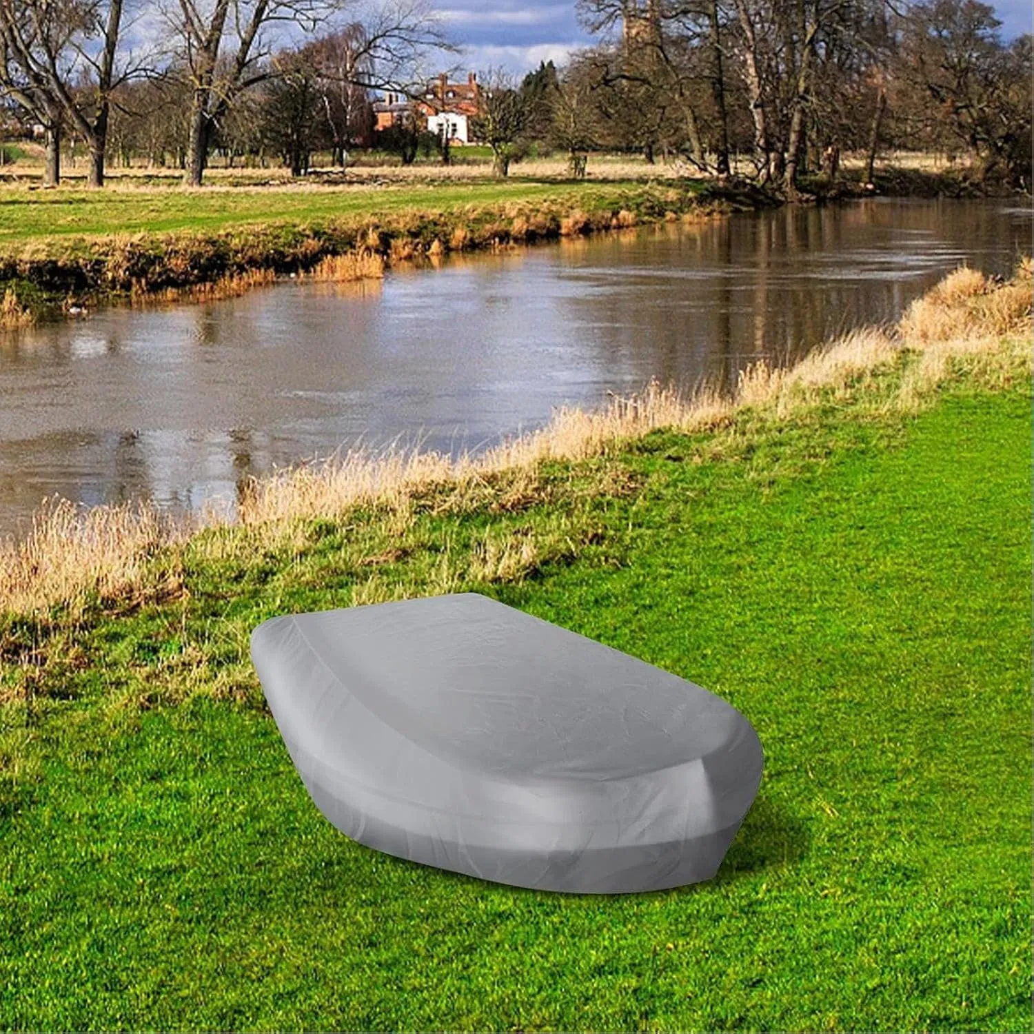 Dinghy Cover 7 Sizes Boat Tarp UV Resistant Boat Cover for Inflatable Boat and Dinghy,330 * 165 * 46cm