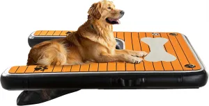 Dog Pool Ramp - Inflatable Dog Boat Ramp (60" x 40"), Safe & Easy Water Access, Supports Dogs Up to 210 Pounds, Suitable for Pool, Dock & Lake