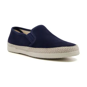 Dune Francisco Suede Men's Navy Trainers