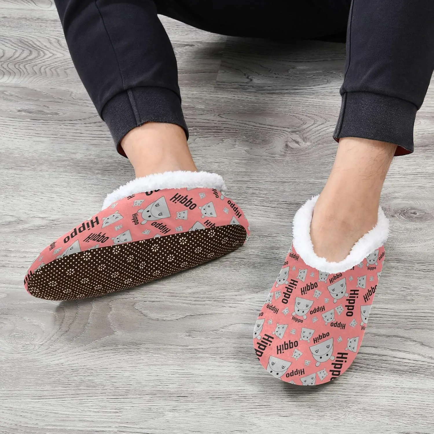 Dussdil Home Winter Slippers Spa Travel House Slipper Soft Memory Foam Slipper Non Slip for Hotel Bedroom Shoes Slippers