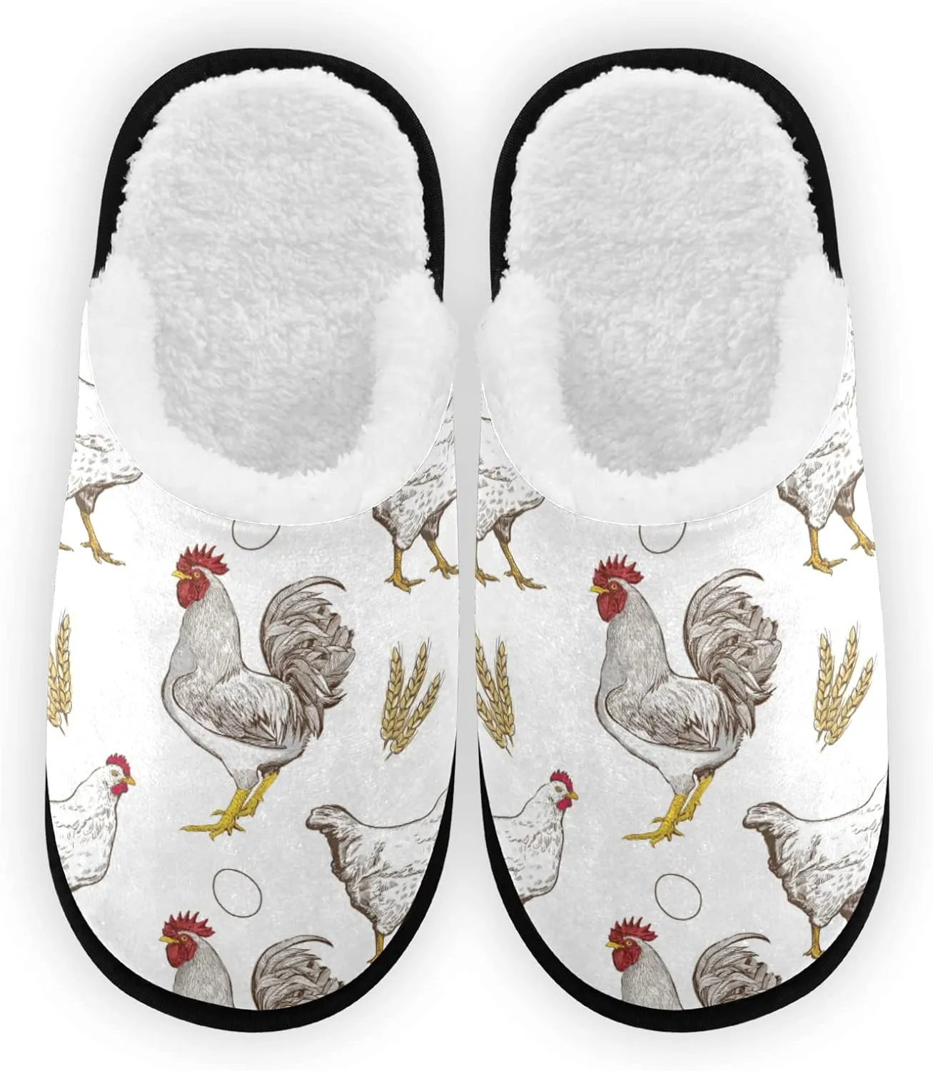 Dussdil Women's Men's Winter Spa Slippers Home House Slippers Shoes Memory Foam Closed Toe Slipper Non Slip for Women Men Hotel Bedroom Travel Shoes