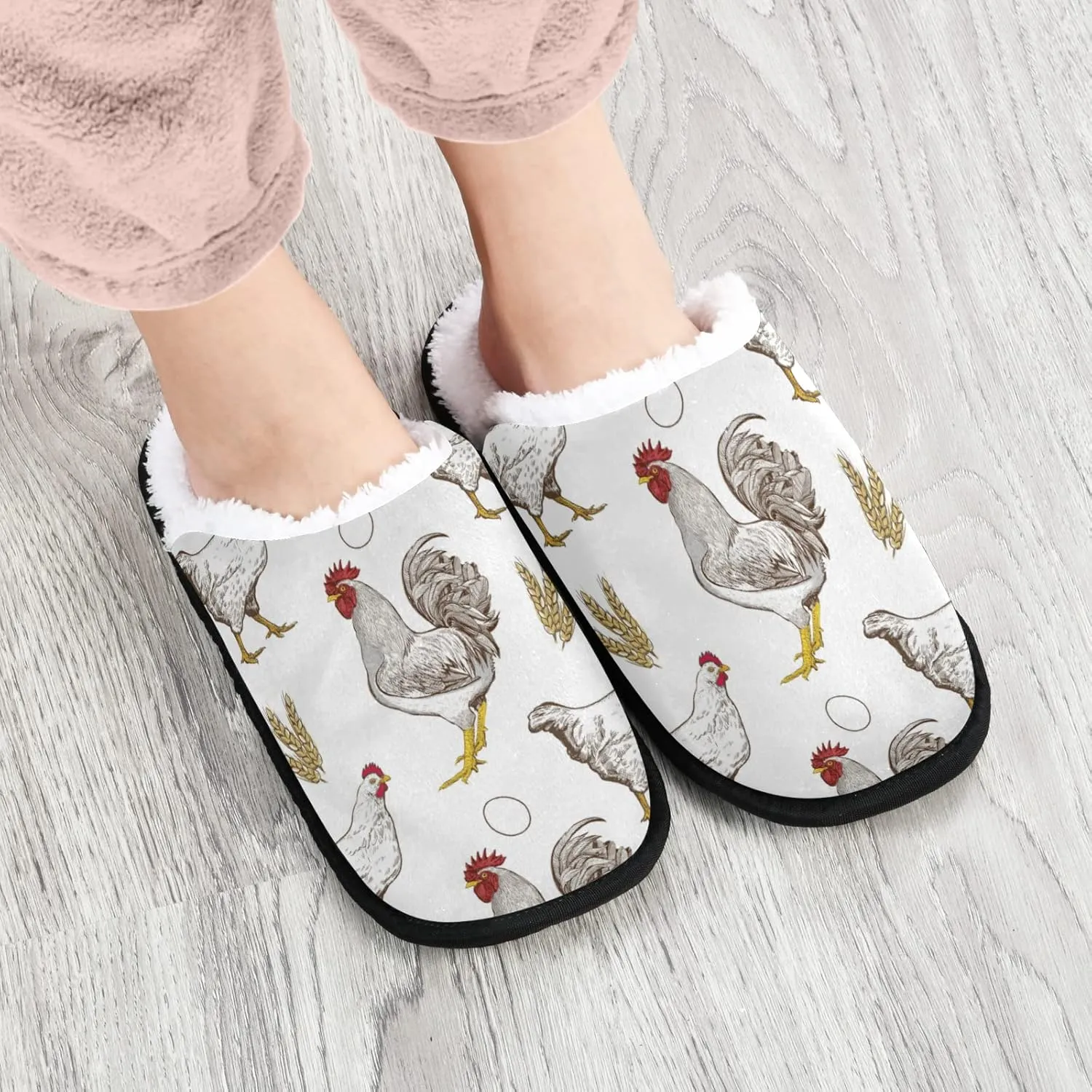Dussdil Women's Men's Winter Spa Slippers Home House Slippers Shoes Memory Foam Closed Toe Slipper Non Slip for Women Men Hotel Bedroom Travel Shoes