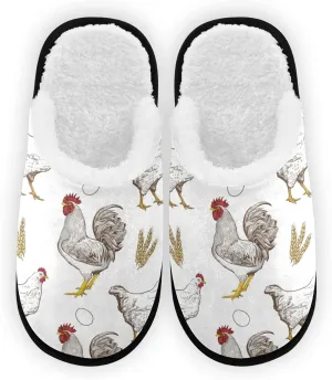 Dussdil Women's Men's Winter Spa Slippers Home House Slippers Shoes Memory Foam Closed Toe Slipper Non Slip for Women Men Hotel Bedroom Travel Shoes