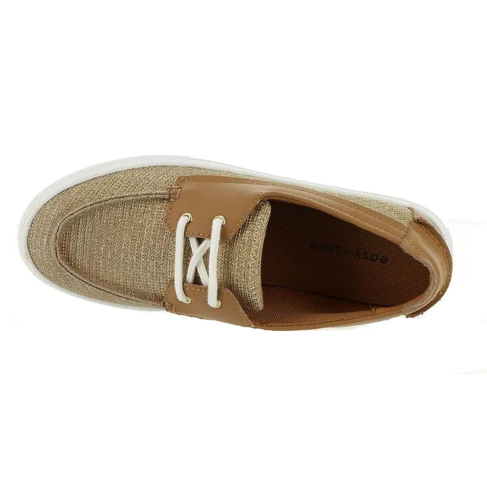 Easy Spirit Women's KELP2 Boat Shoe, Gold, 8