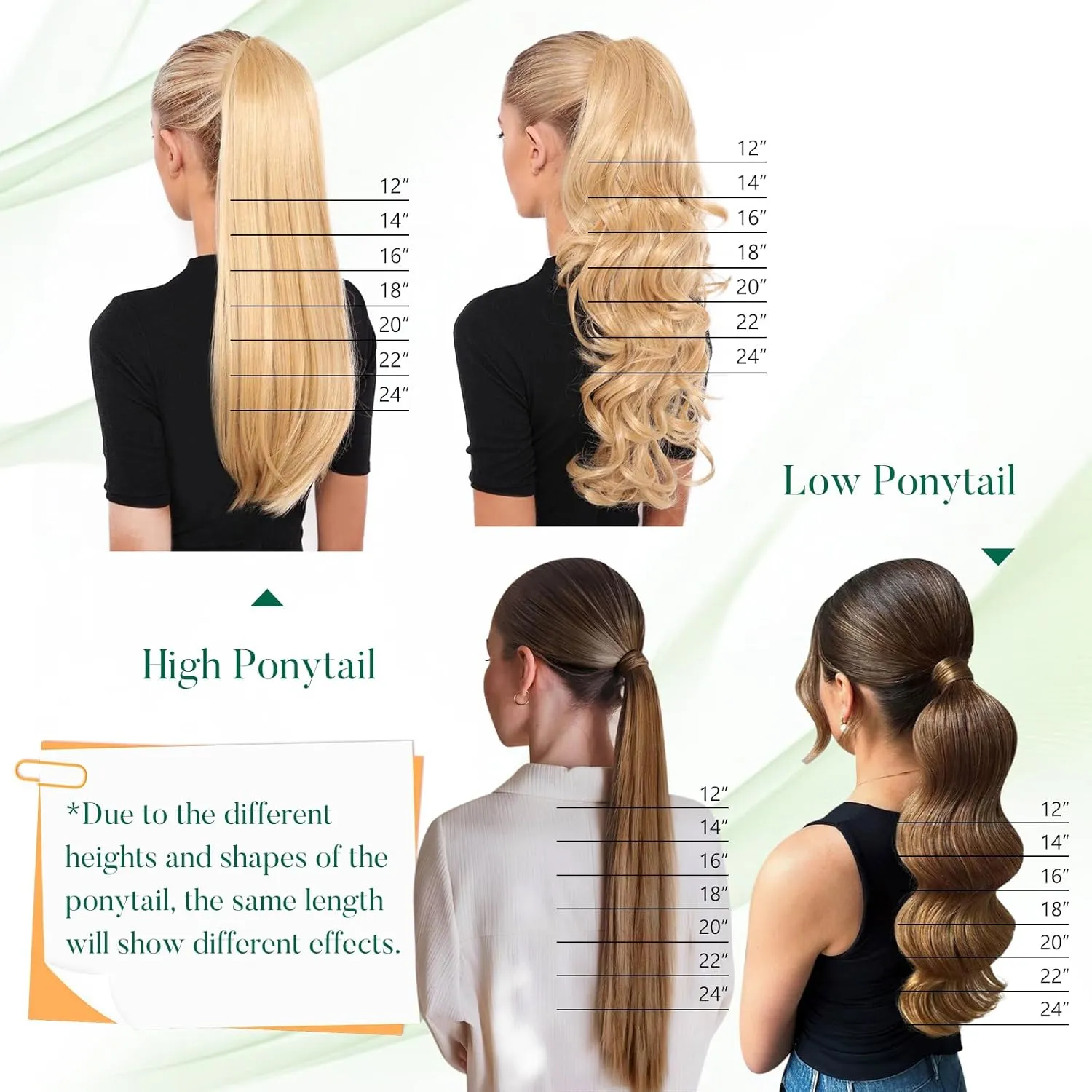 Easyouth Ponytail Extension Human Hair Brown Pony Tails Hair Extensions Human Hair Medium Brown Real Hair Ponytail Extensions Natural Drape 12Inch 70g #4