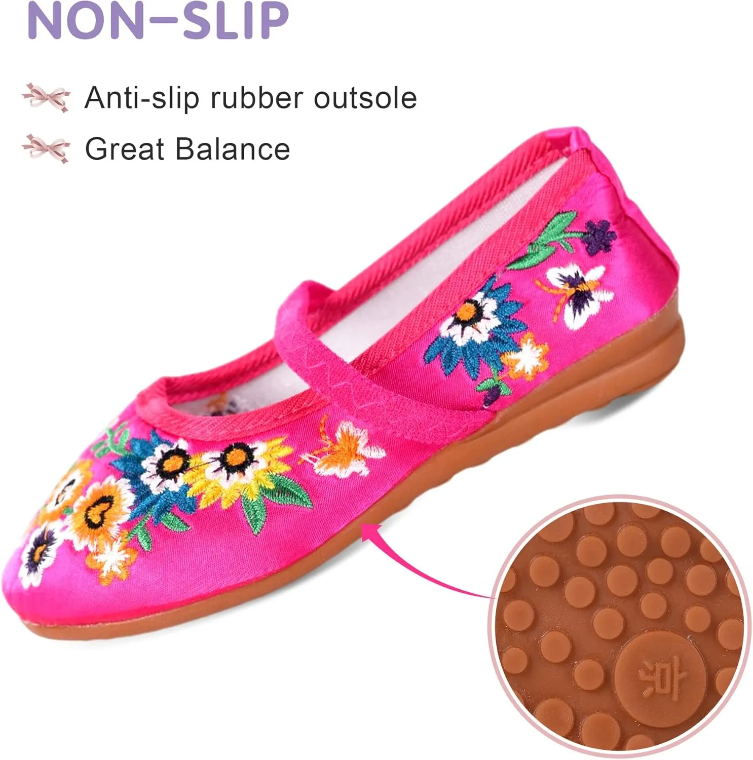 Encanto Mirabel Shoes for Girls Costume Dress up Mary Jane Ballet Cosplay Flat Shoes