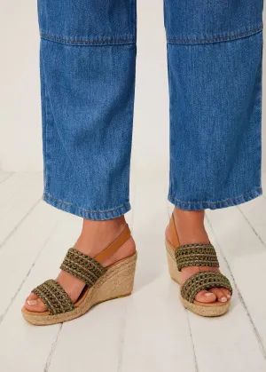 Espadrille Compensee - Kaki - Femme