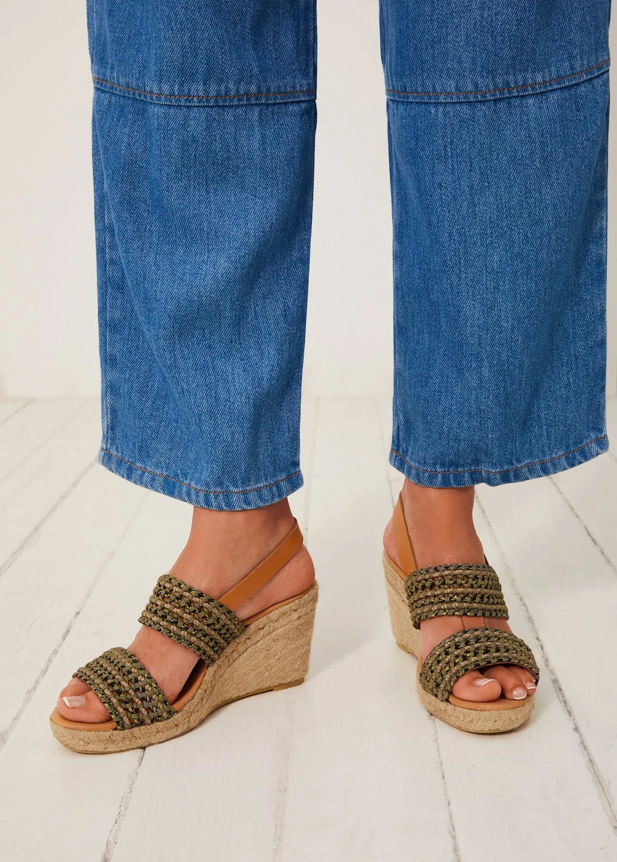 Espadrille Compensee - Kaki - Femme