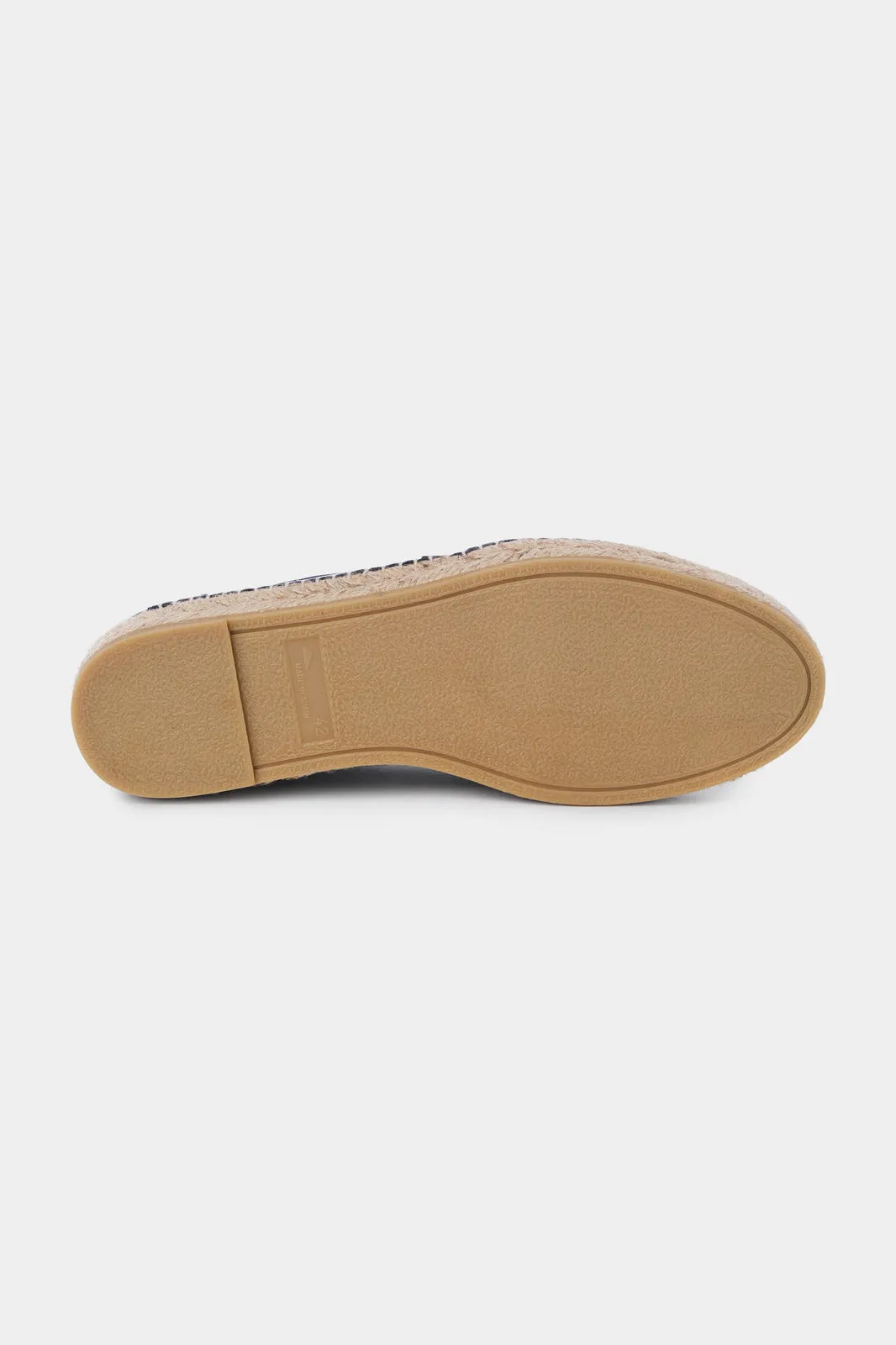 Espadrille en cuir - Marine