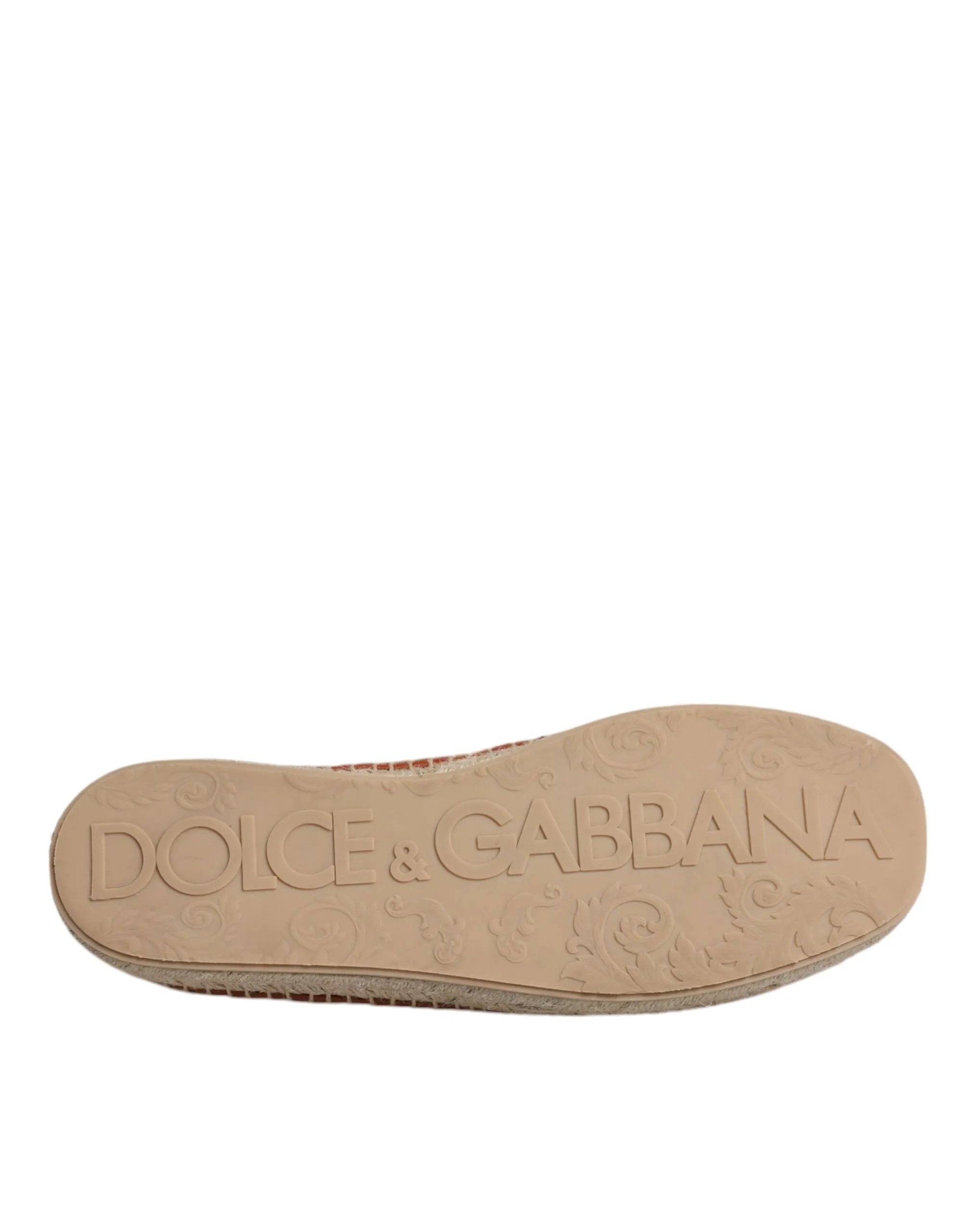 Espadrille Maroon Woven Leather Shoes Men Gabbana High-value & Sustainable Dolce