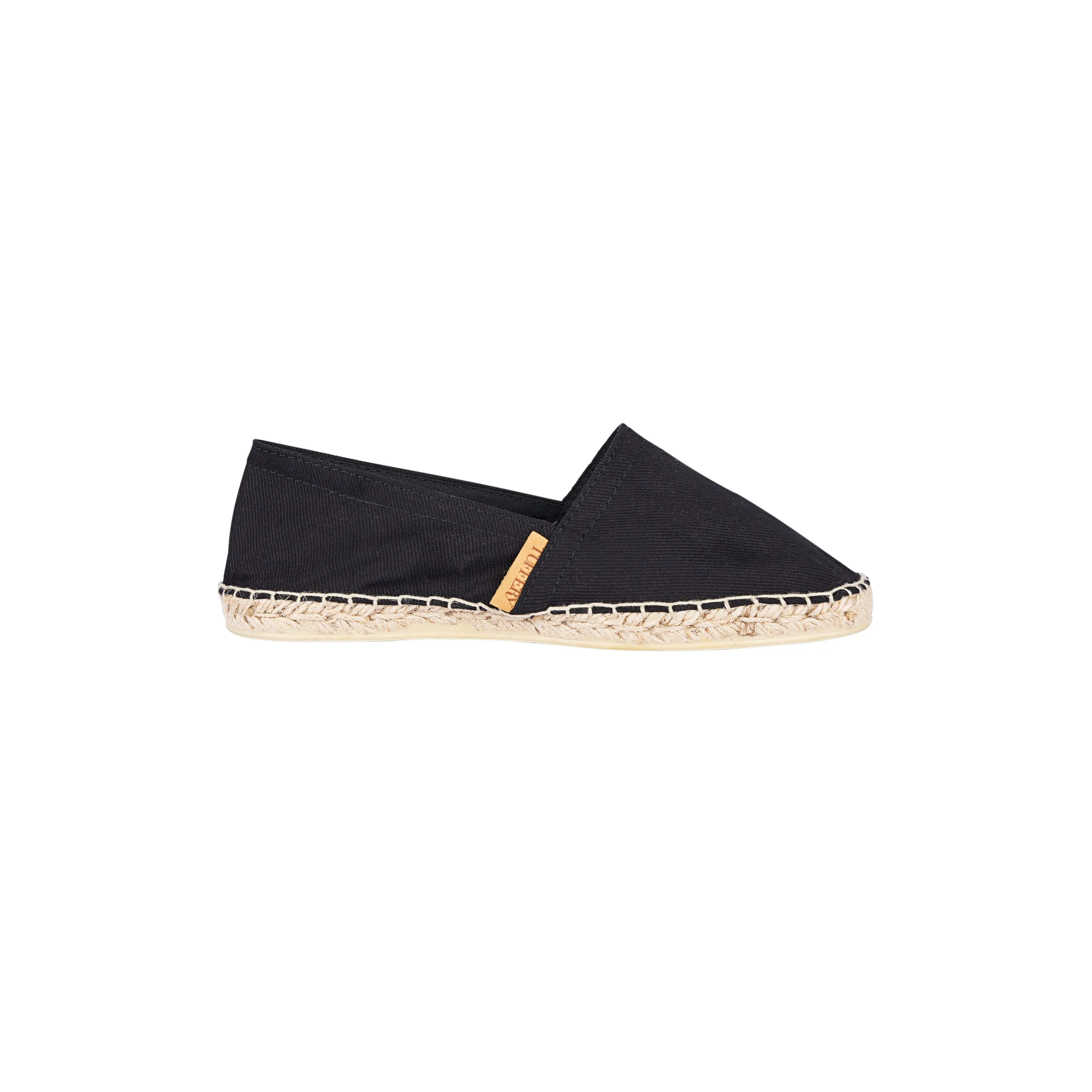 Espadrille unisexe en jean Noir