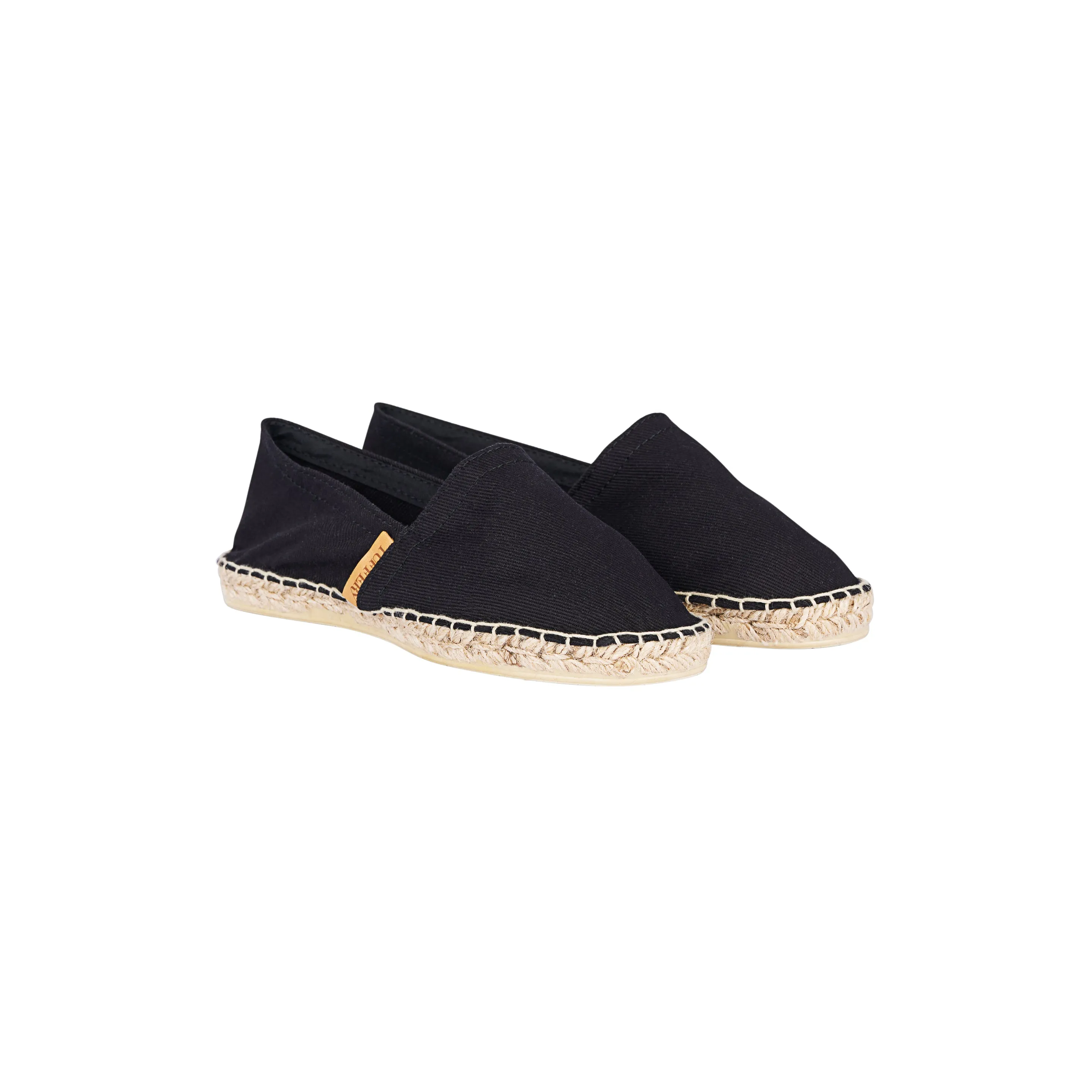 Espadrille unisexe en jean Noir