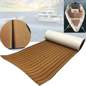 EVA Foam Boat Flooring 94.5"× 35.4" Self-Adhesive Non-Slip Boat Deck Mat Traction Pad for Boats Yacht Swim Platform RV Floor Kayak Surfboard Golf Cart