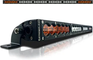 Extreme LED Amber/White (Dual Color) 38 inch Light Bar for Roof Rack Single Row - 180 Watts 162000lm Waterproof Combo Beam Spot Flood LED for Truck Trailer Car ATV UTV SUV Marine Boat RV
