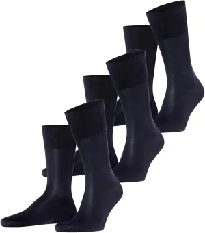 FALKE Men's Tiago Cotton Dress Socks, 3 Pairs