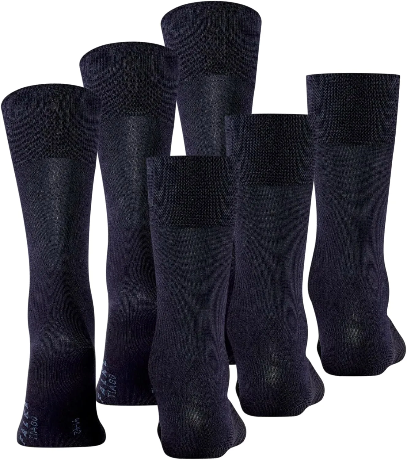 FALKE Men's Tiago Cotton Dress Socks, 3 Pairs