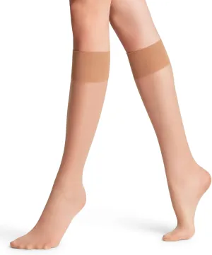 FALKE Women's Pure Matt 20 Denier Knee-High Socks, Matte, Casual or Dress, Fine Sheer Transparent, Sustainable Nylon