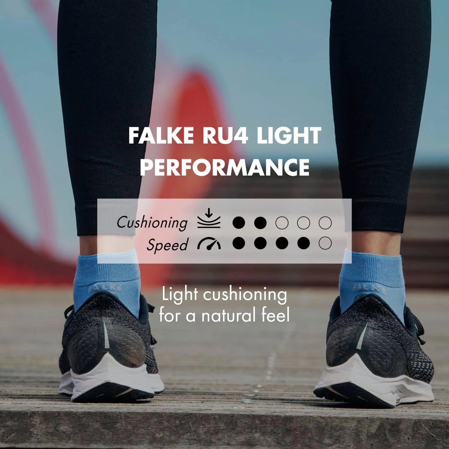 FALKE Women's RU4 Light Performance Running Socks, 1 Pair