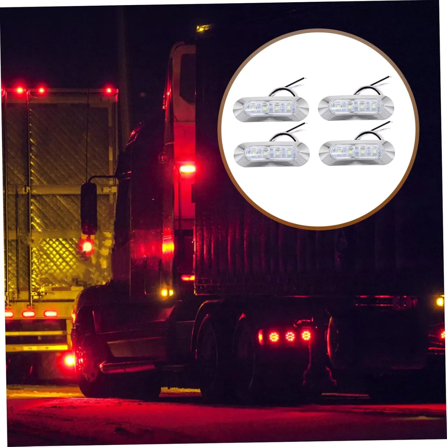 FAVOMOTO 12pcs Led Boat Marker Lamp for Pickup Truck Low Power Consumption High Brightness Lighting for Enhanced Visibility and Safety