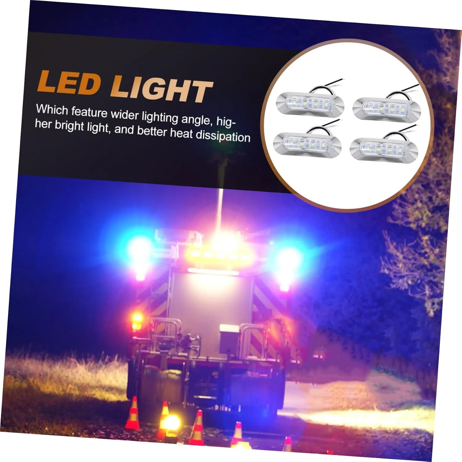 FAVOMOTO 12pcs Led Boat Marker Lamp for Pickup Truck Low Power Consumption High Brightness Lighting for Enhanced Visibility and Safety