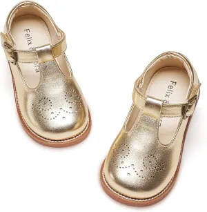 Felix & Flora Toddler Girl Mary Jane Dress Shoes - School Oxford Flats for Girl Party Shoes.