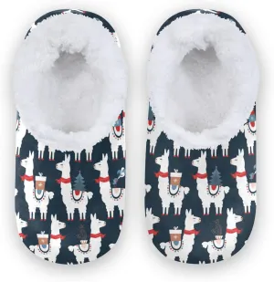Fisyme Kids Slippers Boys Girls Warm Soft Indoor House Slipper Socks Home Shoes