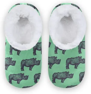 Fisyme Kids Slippers Boys Girls Warm Soft Indoor House Slipper Socks Home Shoes