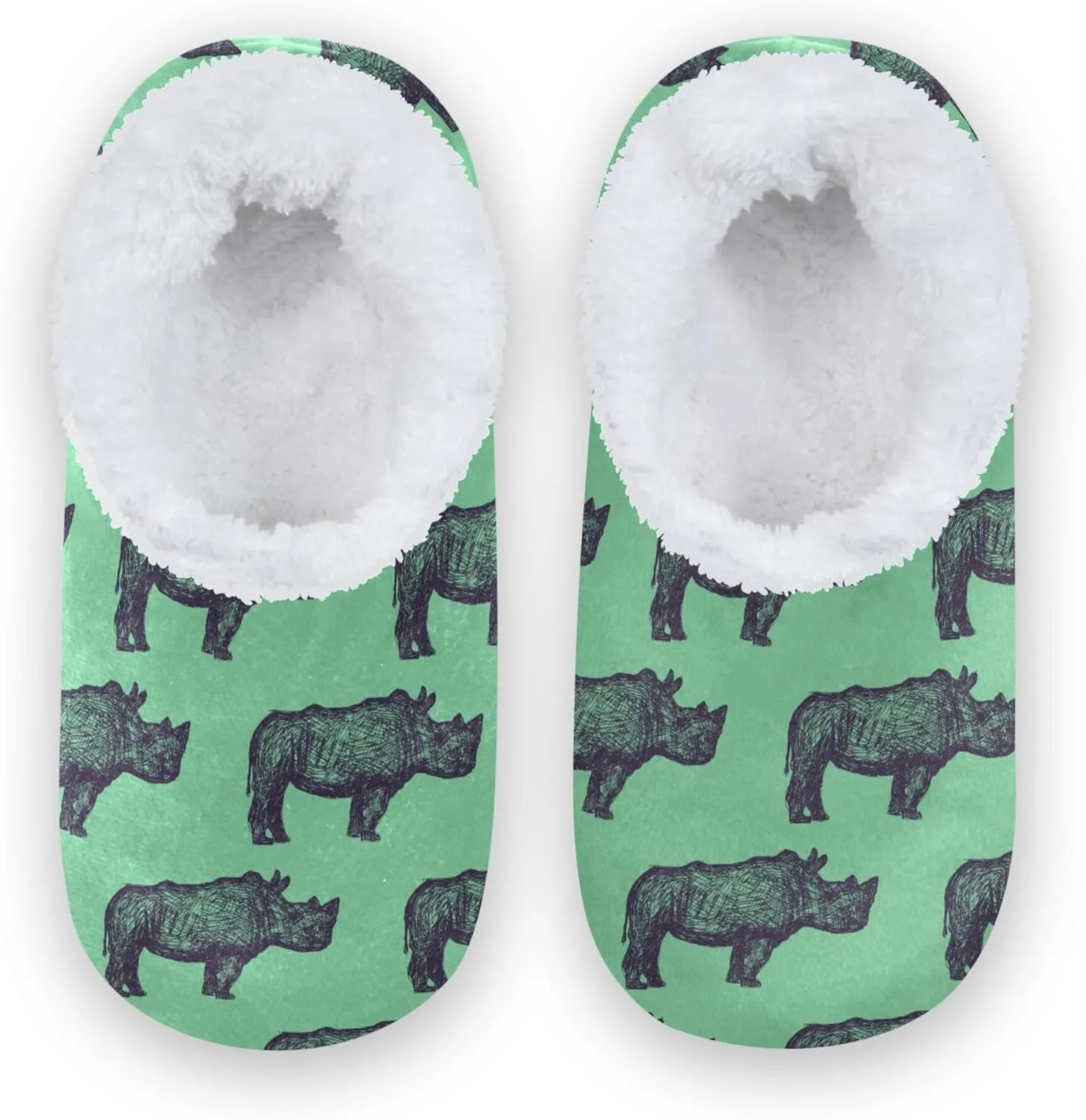 Fisyme Kids Slippers Boys Girls Warm Soft Indoor House Slipper Socks Home Shoes