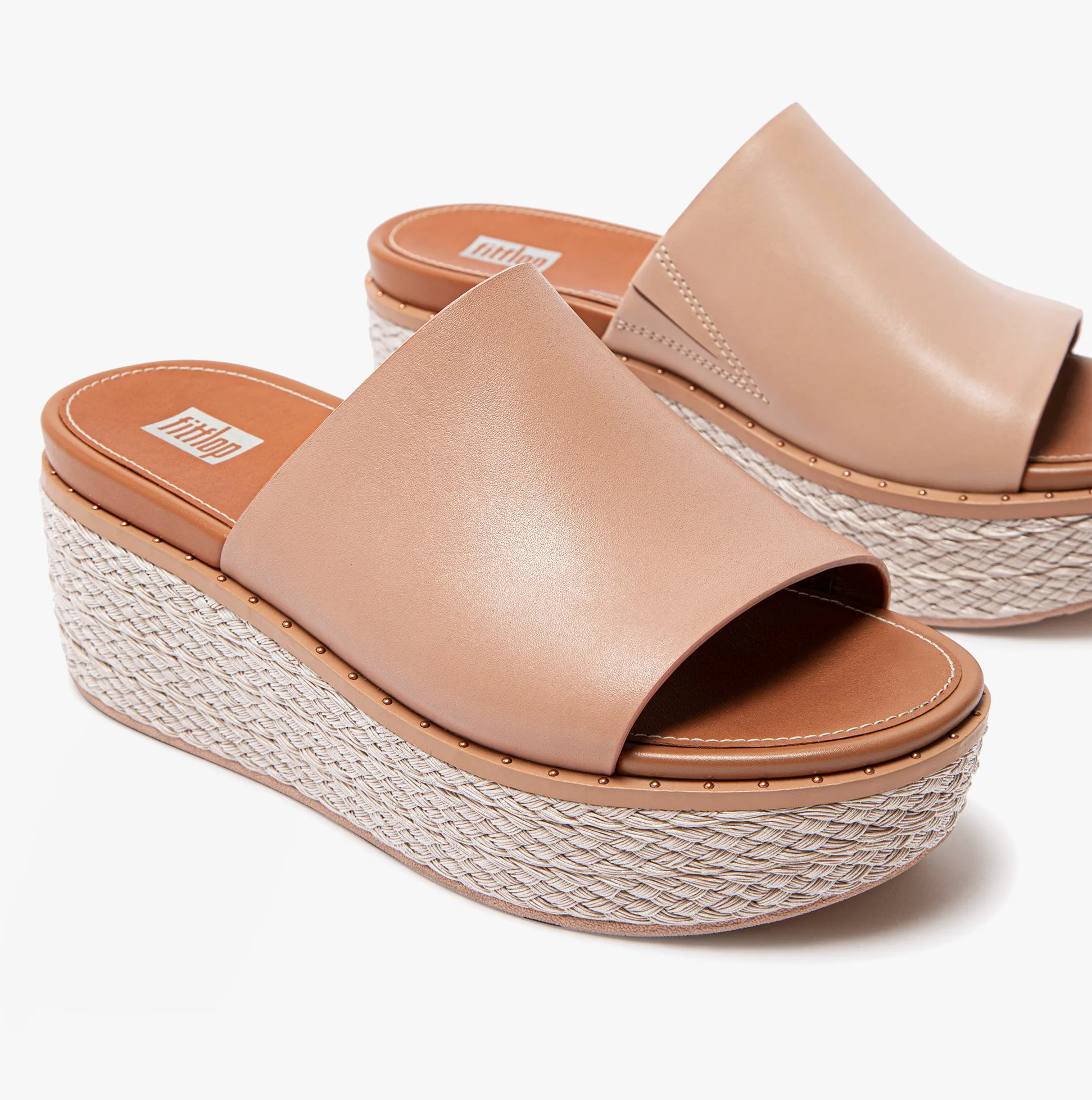 FitFlop AY9-137 ELOISE ESPADRILLE Womens Wedges  Beige