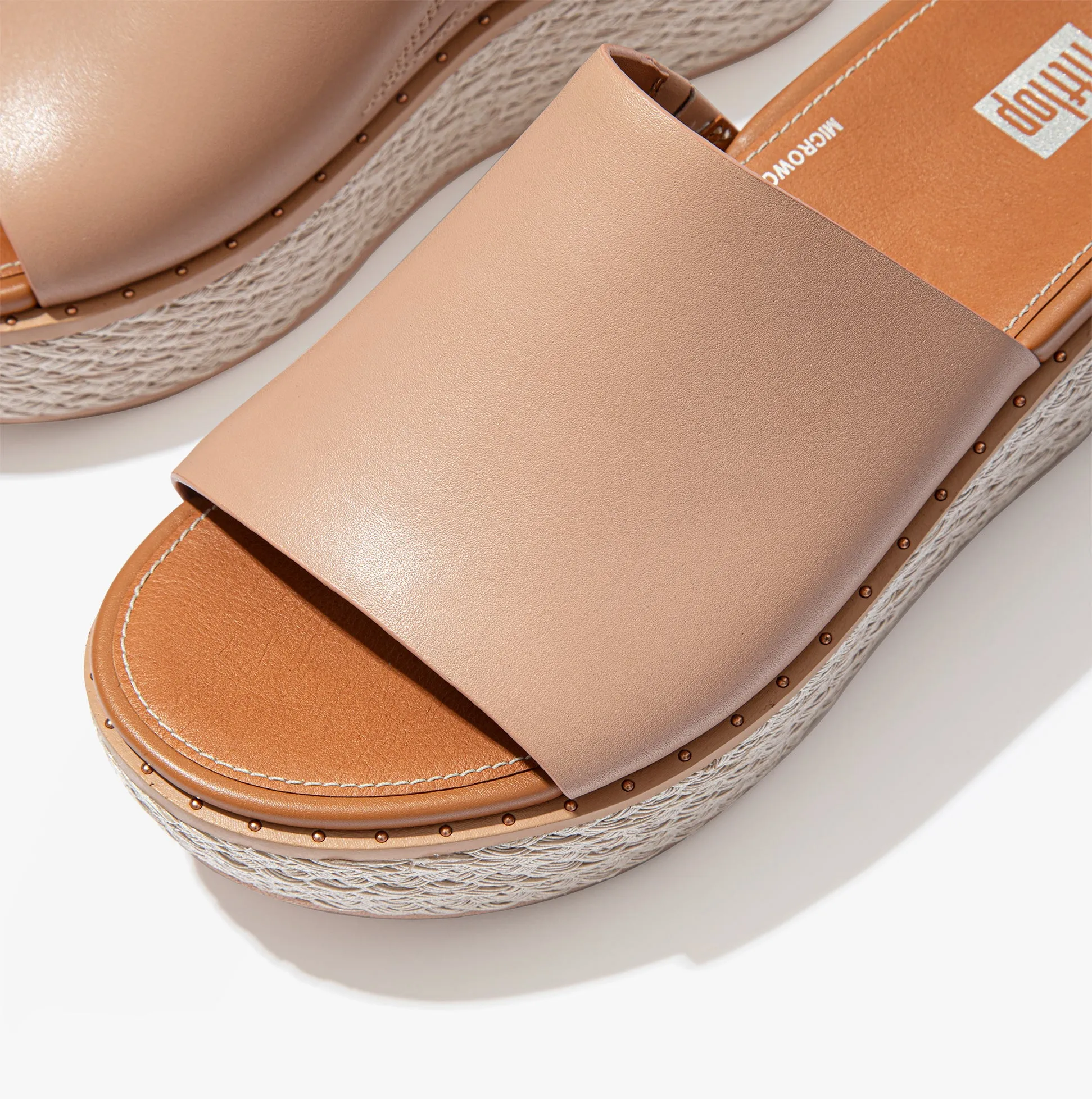 FitFlop AY9-137 ELOISE ESPADRILLE Womens Wedges  Beige
