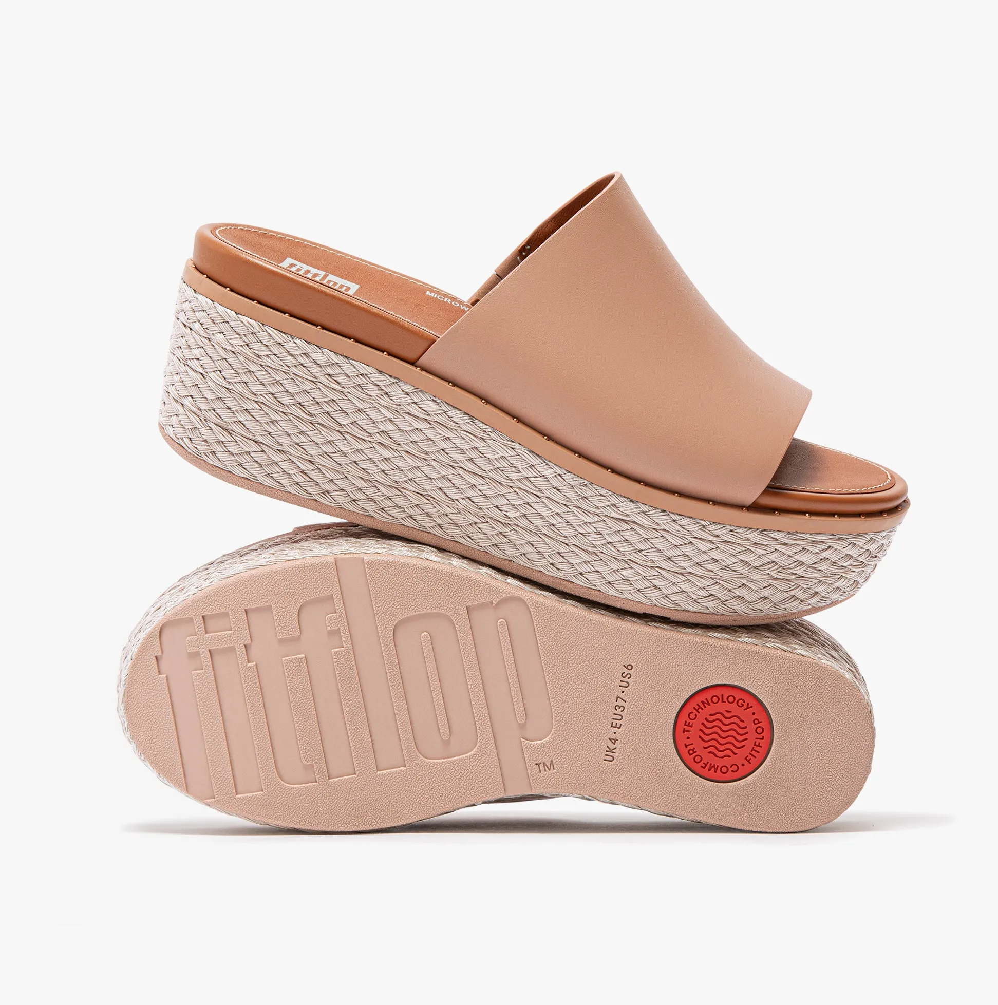 FitFlop AY9-137 ELOISE ESPADRILLE Womens Wedges  Beige