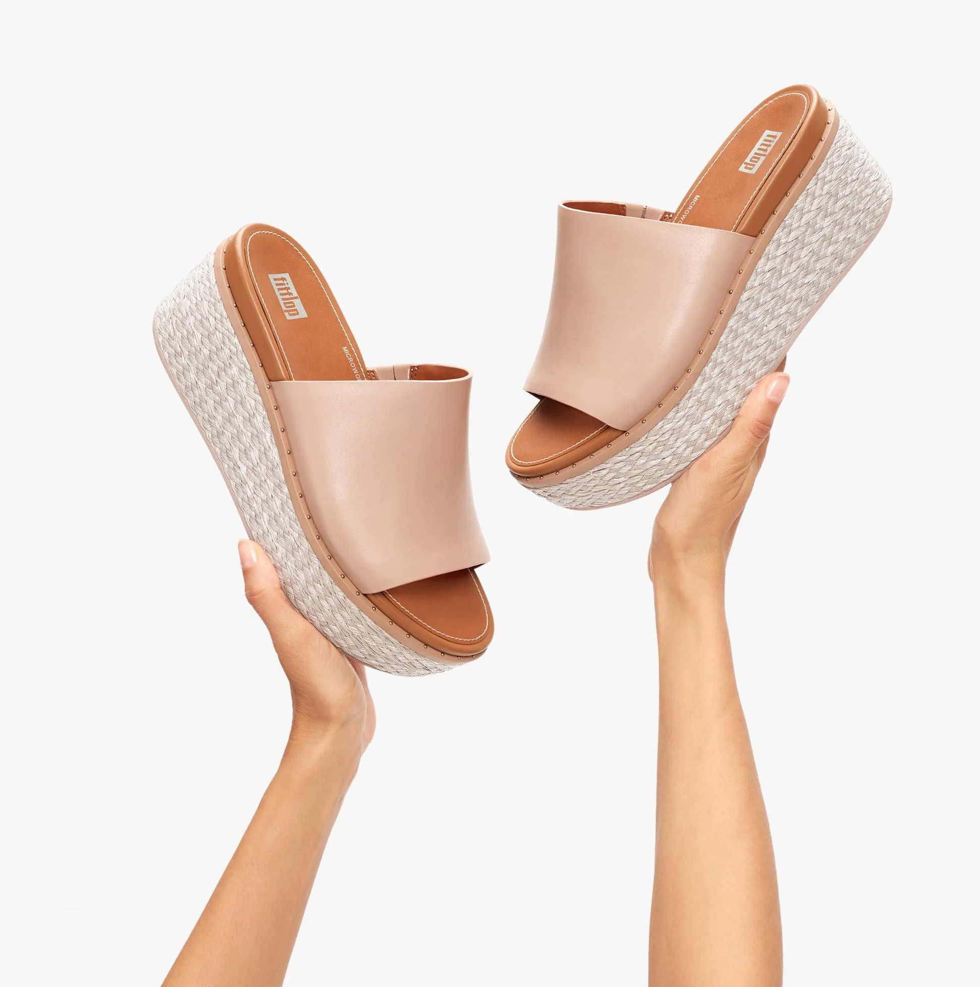 FitFlop AY9-137 ELOISE ESPADRILLE Womens Wedges  Beige